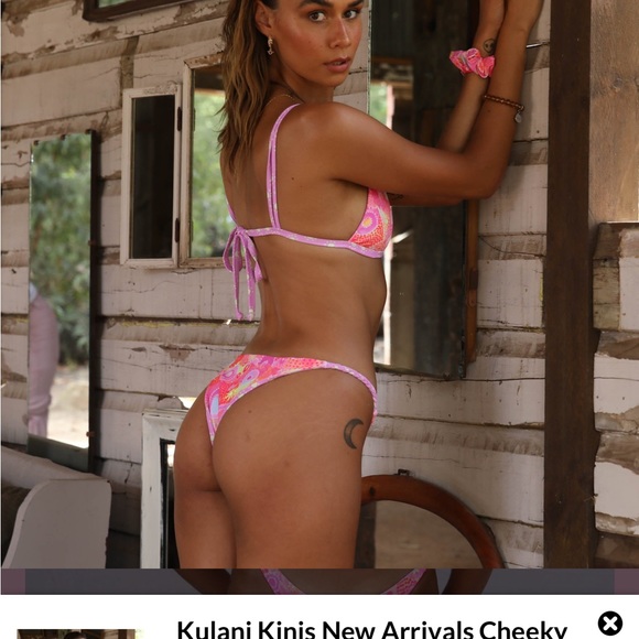 Kulani Kinis Scoop Bikini Top- Rosie Rivers - Picture 2 of 4